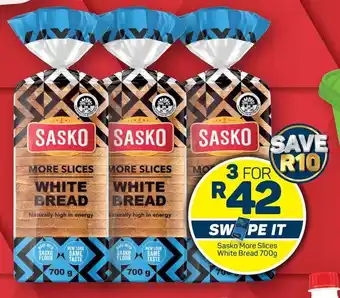 Pick n Pay Hypermarket Sasko More Slices White Bread 700g offer