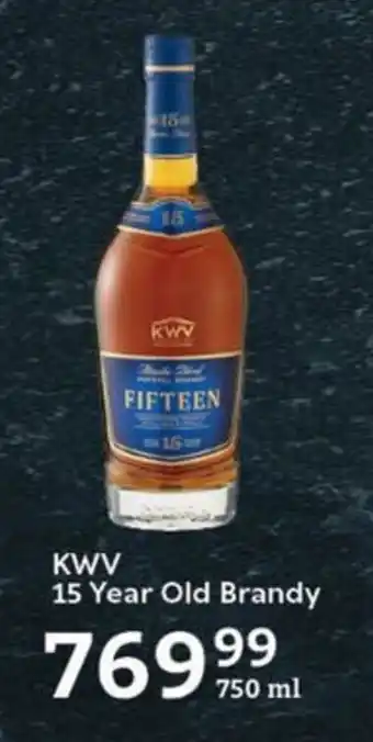 Oxford Freshmarket KWV 15 Year Old Brandy offer