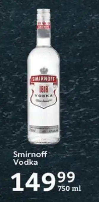 Oxford Freshmarket Smirnoff Vodka offer