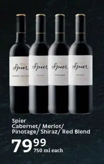 Oxford Freshmarket Spier Cabernet/Merlot/ Pinotage/ Shiraz/'Red Blend offer