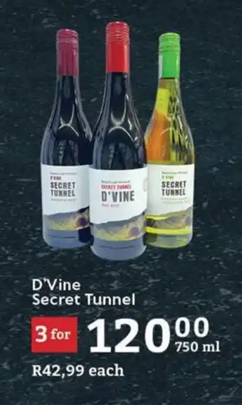 Oxford Freshmarket D'Vine Secret Tunnel offer