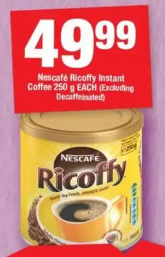 OK Grocer Nescafé Ricoffy Instant Coffee 250g EACH offer