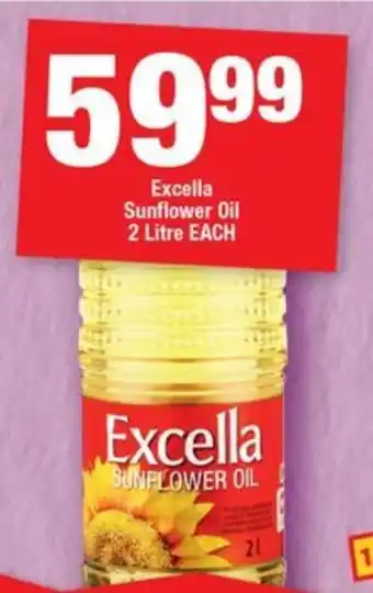 OK Grocer Excella Sunflower Oil 2 Litre EACH offer