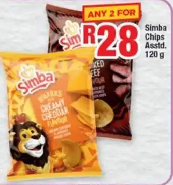 OK Grocer Simba Chips Asstd. 120g offer