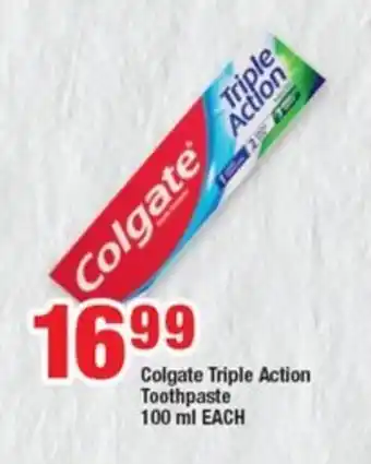 OK Grocer Colgate Triple Action Toothpaste 100 ml EACH offer