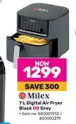 Game Milex 7l digital air fryer black or grey offer