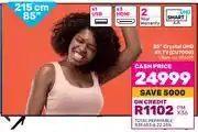 Game Samsung 85 (215cm) crystal uhd 4k tv cu7000 offer