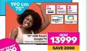 Game Skyworth 75 (190cm) uhd smart google tv offer