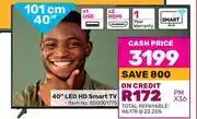 Game Jvc 40 (101cm) led hd smart tv offer