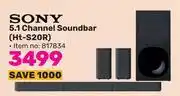 Game Sony 5.1 channel soundbar ht-s20r offer