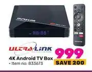 Game Ultra link 4k android tv box offer