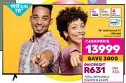 Game Hisense 75 (190cm) uhd smart tv 75a6k offer