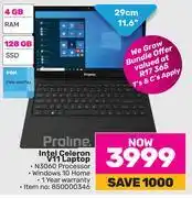 Game Proline intel celeron v11 laptop offer