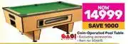 Game Easi eight coin operated pool table offer