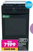 Game Defy gas electric stove black dgs67 offer