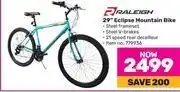 Game Raleigh 29 eclipse mountain bike offer