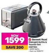 Game Bennett read midnight kettle & toaster set kbp102 offer