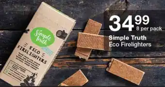 Checkers Simple Truth Eco Firelighters 8 per pack offer