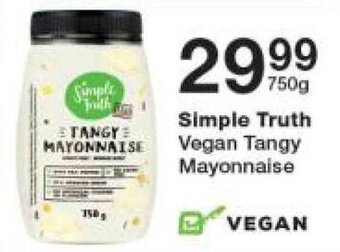 Checkers Simple Truth Vegan Tangy Mayonnaise 750g offer