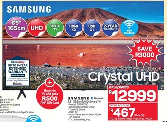 Pick n Pay Samsung 65" (165cm) UHD Smart TV offer