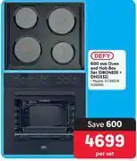 Makro Defy 600mm oven & hob box set dbo482e + dhd332 (dcb822e)-per set offer