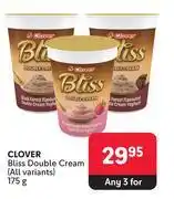 Makro Clover bliss double cream (all variants)-for any 3 x 175g offer