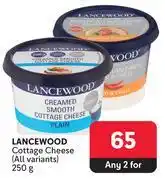 Makro 0lancewood cottage cheese (all variants)-for any 2 x 250g offer