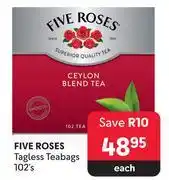 Makro Five roses tagless teabags-102's each offer