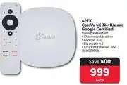 Makro Apex colovu 4k netflix & google certified offer