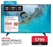 Makro Toshiba 55 (140cm) uhd smart tv offer