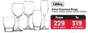 Libbey arbor glassware range-per 6 pack