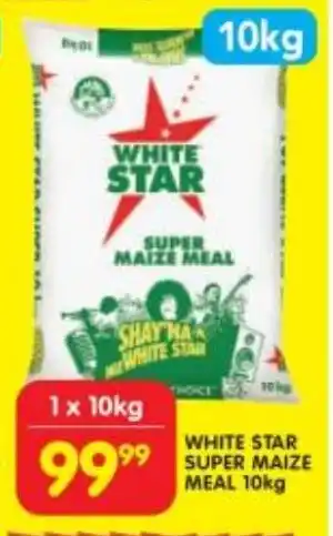 Shoprite WHITE STAR SUPER MAIZE MEAL 10kg offer