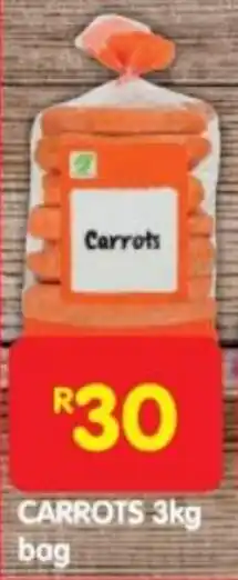 Shoprite CARROTS 3kg bag offer