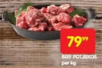 Shoprite BEEF POTJIEKOS per kg offer