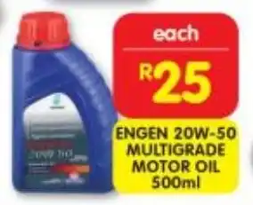 Shoprite ENGEN 20W-50 MULTIGRADE MOTOR OIL 500ml offer