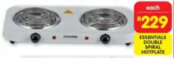Shoprite ESSENTIALS DOUBLE SPIRAL HOTPLATE offer