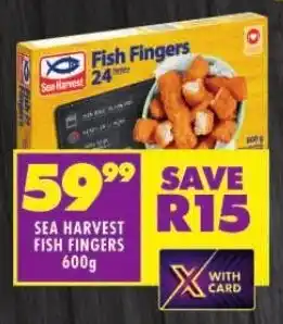 Shoprite SEA HARVEST FISH FINGERS 600g offer
