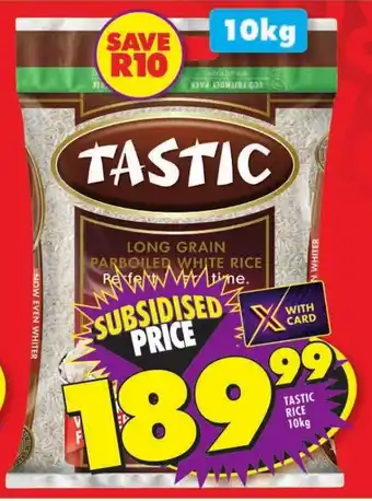 Shoprite TASTIC RICE 10kg offer