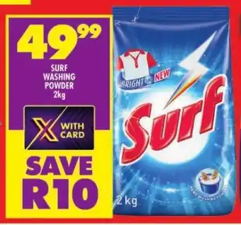 Shoprite SURF WASHING POWDER 2kg offer