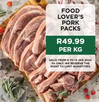 Food Lover's Market FOOD LOVER'S PORK PACKS offer