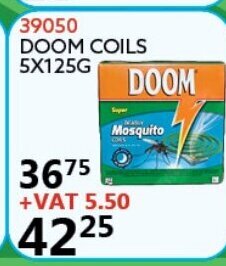 Africa Cash and Carry Doom Coils 5x125g offer