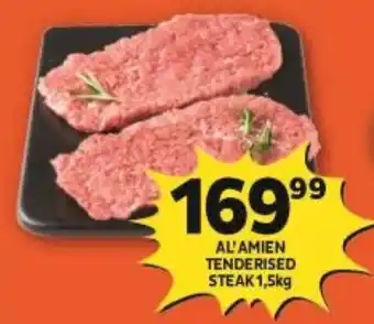 Shoprite AL'AMIEN TENDERISED STEAK 1,5kg offer