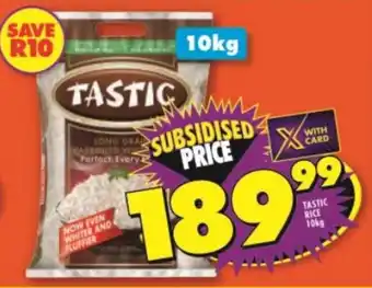 Shoprite TASTIC RICE 10kg offer