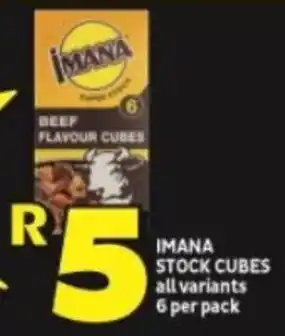 Shoprite IMANA STOCK CUBES all variants 6 per pack offer