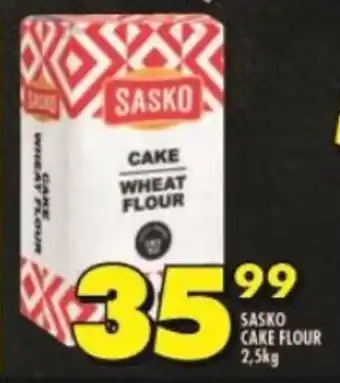 Shoprite SASKO CAKE FLOUR 2,5kg offer