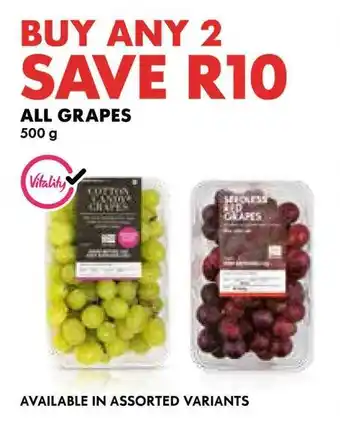 Woolworths ALL GRAPES 500g offer