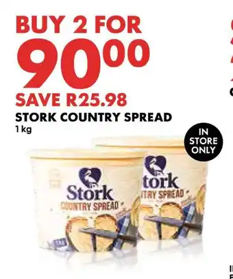 Woolworths STORK COUNTRY SPREAD 1kg offer