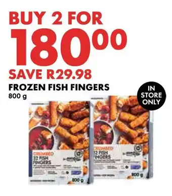 Woolworths FROZEN FISH FINGERS 800g offer