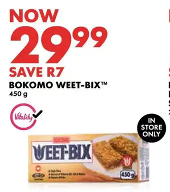 Woolworths BOKOMO WEET-BIX 450g offer