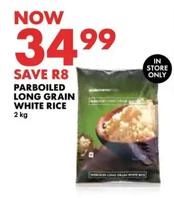 Woolworths PARBOILED LONG GRAIN WHITE RICE 2 kg offer